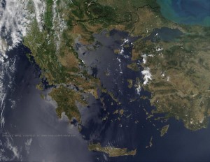 Greece_satellite_map